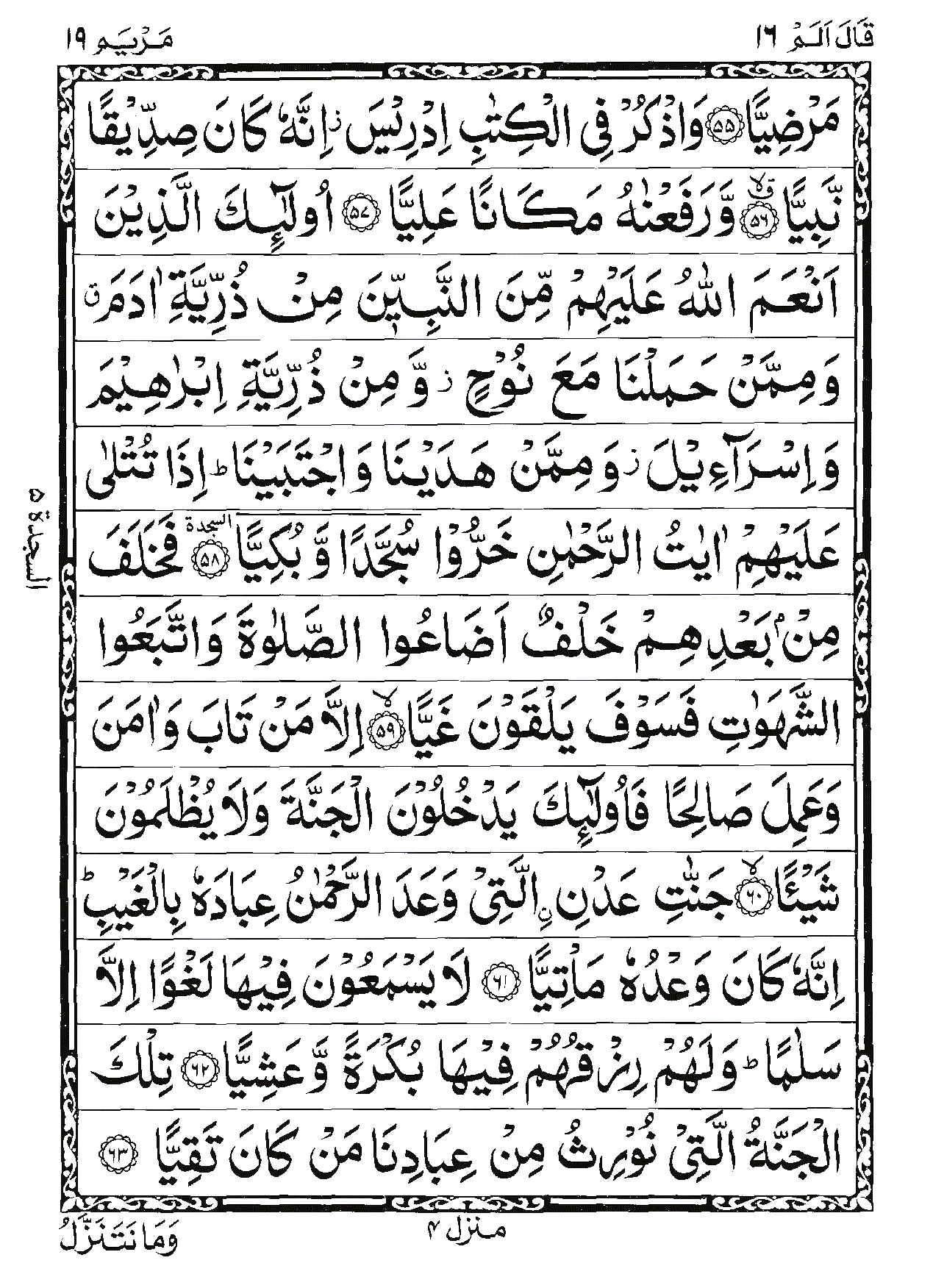 Surah Maryam Page 7